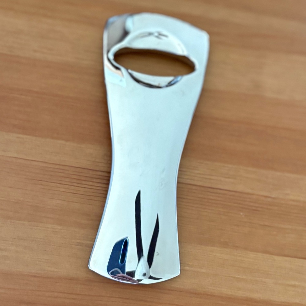 Nambe Titan Bottle Opener Sliver Alloy Metal Minimalist Retired - Picture 8 of 9